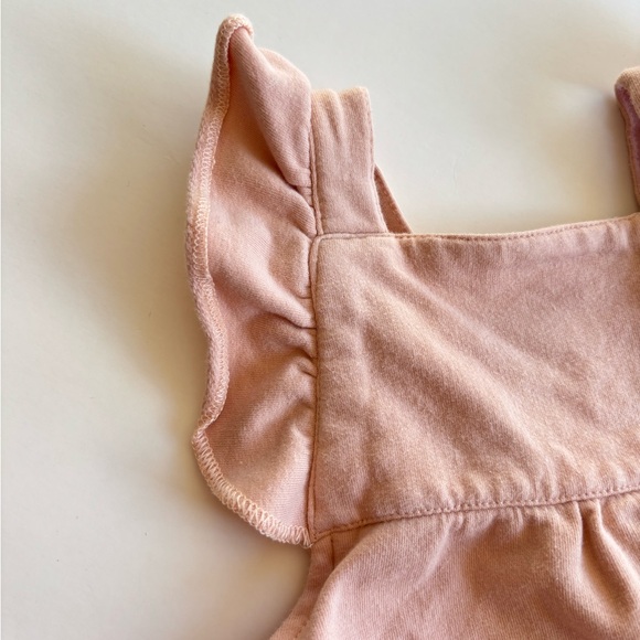 City Mouse Flutter Sleeve Overalls Size 0-3 Months - Picture 2 of 5